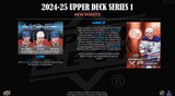 2024/25 Upper Deck Series 1 Hockey Tin 8 Packs per Tin + 1 Bonus Dazzlers 3-Card Pack, 12 Cards per Pack