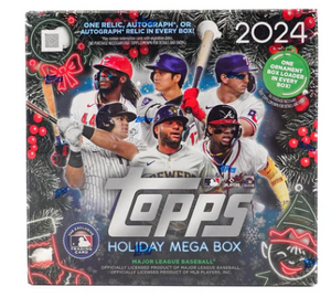 2024 Topps Holiday Baseball Mega 10 Packs Per Box, 10 Cards Per Pack