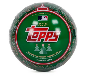 2024 Topps Holiday Baseball Tin 1 Pack Per Tin, 59 Cards Per Pack