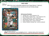 2024 Topps Holiday Baseball Tin 1 Pack Per Tin, 59 Cards Per Pack