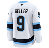 Men's Utah Hockey Club Fanatics White Away Premium NHL Hockey Jersey - Clayton Keller