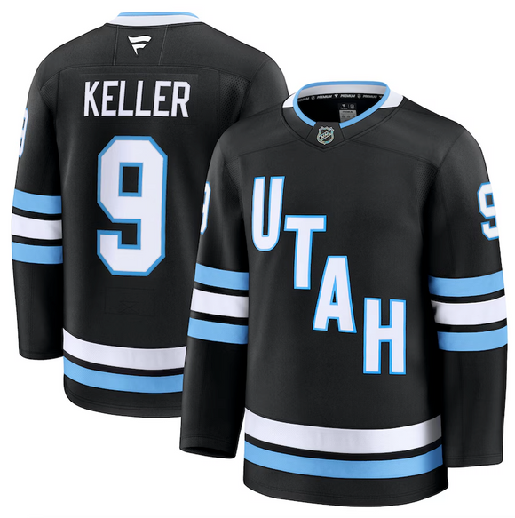 Men's Utah Hockey Club Fanatics Navy Home Premium NHL Hockey Jersey - Clayton Keller
