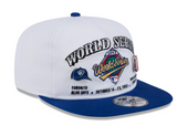1993 World Series MLB New Era Men's White Golfer Championship Pin Snapback Hat - Jays vs Phillies