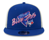 Men's New Era Glow In The Dark Neon Toronto Blue Jays 9Fifty Trucker Adjustable Snapback Hat - Blue