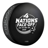 2025 Team Canada NHL Inglasco 4 Nations Face-Off Championship Souvenir Team Celebration Hockey Puck