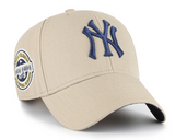 Men's New York Yankees MLB 47 Brand Khaki 2009 Inaugural Season MVP Sure Shot Snapback Hat