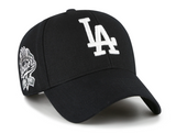 Men's Los Angeles Dodgers MLB 47 Brand Black White 100th Anniversary MVP Sure Shot Snapback