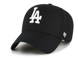 Men's Los Angeles Dodgers MLB 47 Brand Black White 100th Anniversary MVP Sure Shot Snapback