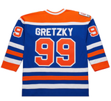 Wayne Gretzky Edmonton Oilers Mitchell & Ness 1979/80 Power Play Throwback Jersey - Royal