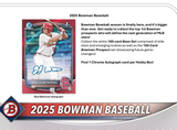 2025 Bowman Baseball Hobby Box 24 Packs Per Box, 8 Cards Per Pack