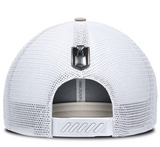 Men's Edmonton Oilers Fanatics Cream/White 2025 Western Conference Champions Locker Room Meshback Structured Adjustable Hat