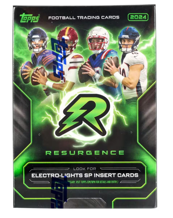 2024 Topps Resurgence Football 8-Pack Blaster Box 8 Packs Per Box, 4 Cards Per Pack