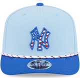 Men's New York Yankees New Era Light Blue/Blue 2025 Fourth of July 9SEVENTY Adjustable Hat
