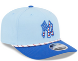 Men's New York Yankees New Era Light Blue/Blue 2025 Fourth of July 9SEVENTY Adjustable Hat