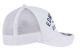 Edmonton Oilers New Era Minimalist White 9FORTY A-Frame Snapback Hat