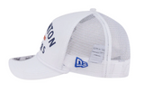 Edmonton Oilers New Era Minimalist White 9FORTY A-Frame Snapback Hat