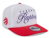 Men's New Era White/Red Toronto Raptors 2025 NBA Draft On-Stage Nylon 19TWENTY Adjustable Hat