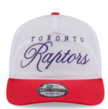 Men's New Era White/Red Toronto Raptors 2025 NBA Draft On-Stage Nylon 19TWENTY Adjustable Hat