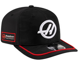 Men's New Era Black Haas F1 Team Camo 9SEVENTY Adjustable Hat