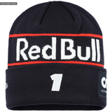 Men's New Era Max Verstappen Navy Red Bull Racing Replica Driver Cuff Knit Hat