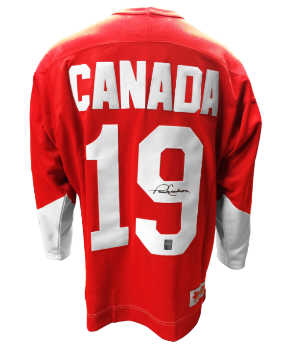 Paul Henderson Team Canada Autographed 1972 Summit Series Hockey Jersey - Red