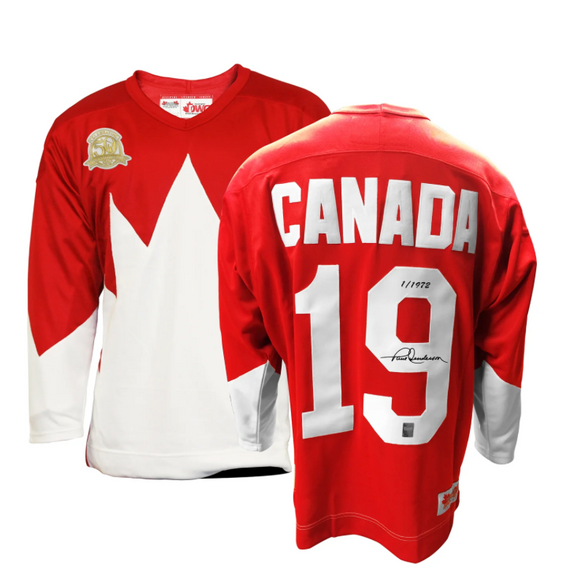Paul Henderson Team Canada 50th Anniversary Limited Edition Autographed 1972 Summit Series Hockey Jersey - Red