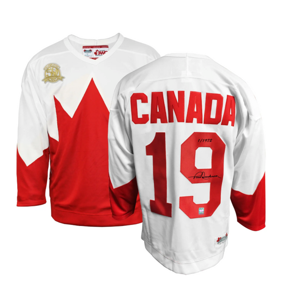 Paul Henderson Team Canada 50th Anniversary Limited Edition Autographed 1972 Summit Series Hockey Jersey - White