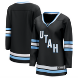 Women's Fanatics Utah Hockey Club Breakaway Home Black Blank Player Hockey Jersey