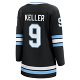 Women's Fanatics Utah Hockey Club Breakaway Home Black Clayton Keller Hockey Jersey