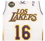 Pau Gasol Los Angeles Los Lakers Mitchell & Ness 2008-09 Hardwood Classics Swingman Jersey - White