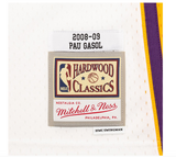 Pau Gasol Los Angeles Los Lakers Mitchell & Ness 2008-09 Hardwood Classics Swingman Jersey - White