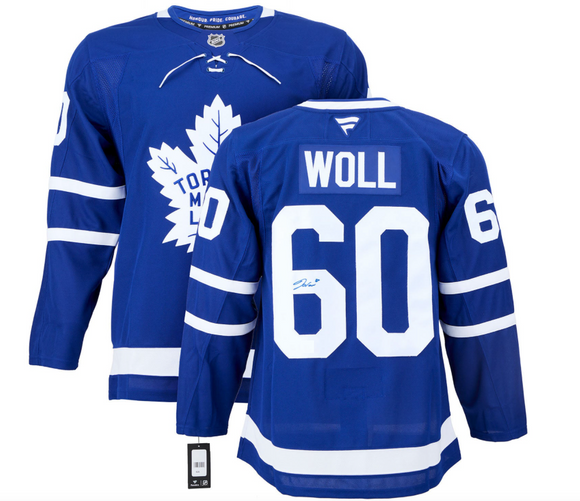 Joseph Woll Signed Toronto Maple Leafs Fanatics NHL Hockey Jersey - With COA & Hologram