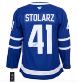 Anthony Stolarz Signed Toronto Maple Leafs Fanatics NHL Hockey Jersey - With COA & Hologram