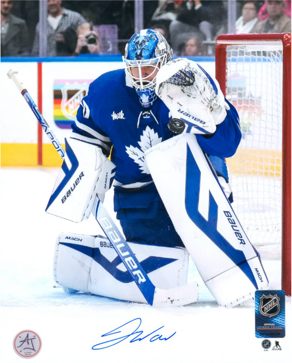 Joseph Woll Toronto Maple Leafs Signed 8x10 Action Pose Photograph