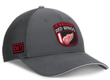 Men's Detroit Red Wings Fanatics Gray Authentic Pro Home Ice Trucker Adjustable Hat