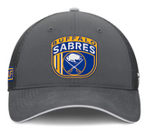 Men's Buffalo Sabres Fanatics Gray Authentic Pro Home Ice Trucker Adjustable Hat