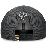 Men's Buffalo Sabres Fanatics Gray Authentic Pro Home Ice Trucker Adjustable Hat