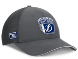 Men's Tampa Bay Lightning Fanatics Gray Authentic Pro Home Ice Trucker Adjustable Hat