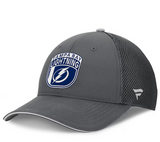 Men's Tampa Bay Lightning Fanatics Gray Authentic Pro Home Ice Trucker Adjustable Hat