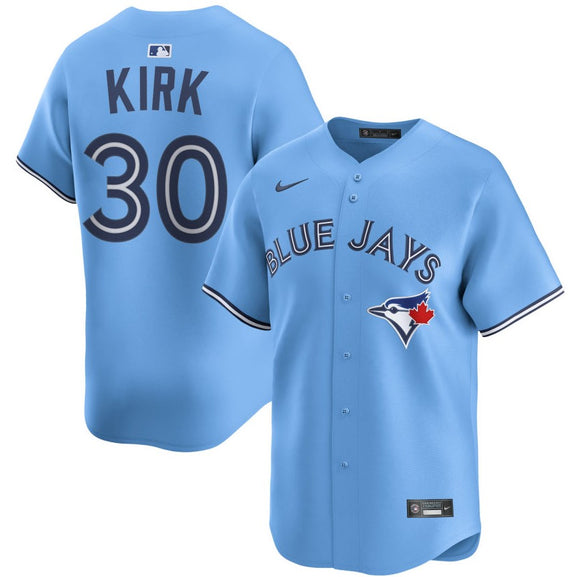 Men's Toronto Blue Jays Alejandro Kirk Powder Blue MLB Baseball Player Jersey