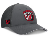 Men's New Jersey Devils Fanatics Gray Authentic Pro Home Ice Trucker Adjustable Hat