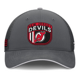 Men's New Jersey Devils Fanatics Gray Authentic Pro Home Ice Trucker Adjustable Hat