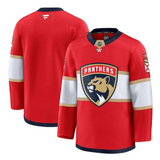 Men's Florida Panthers Fanatics Red Home Premium NHL Hockey Jersey - Blank