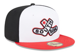 Chicago White Sox New Era 2025 City Connect Batting Practice 59FIFTY Fitted Hat - White/Red