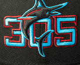 Miami Marlins New Era 2025 City Connect 59FIFTY Fitted Hat - Black