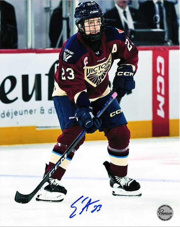 Erin Ambrose Montreal Victoire PWHL Signed 8x10 Photograph Focused
