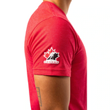 Unisex Red Hockey Canada Team Canada Graphic T-Shirt By Bauer