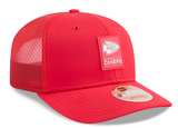 Kansas City Chiefs New Era 2025 Sideline 9SEVENTY Adjustable Trucker Hat - Red