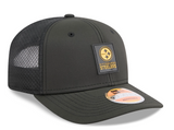 Pittsburgh Steelers New Era 2025 Sideline 9SEVENTY Adjustable Trucker Hat - Black