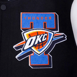 Men's NBA Finals Oklahoma City Thunder 2025 Champions Wool & Vegan Leather Varsity Jacket